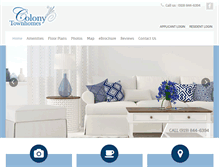 Tablet Screenshot of colonyraleigh.com